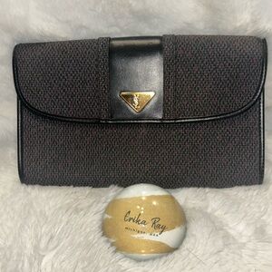 Yves‎ Saint Laurent Vintage Woven Flap Clutch
